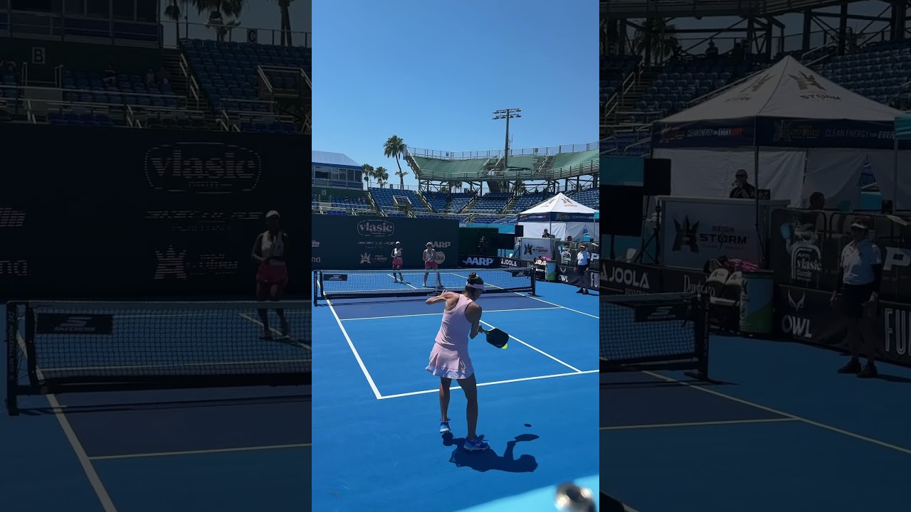 Drop and crash 💥 #pickleball #pickleballhighlights