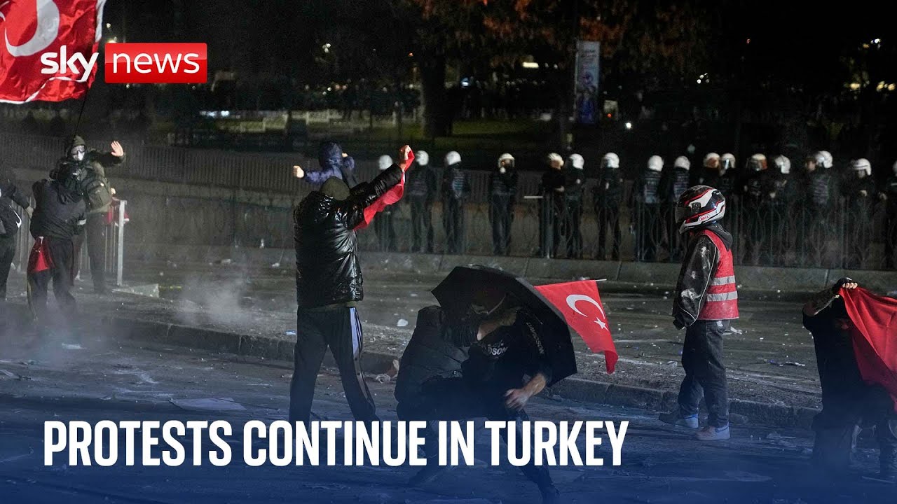 Mass protests in Turkey over arrest of Istanbul mayor