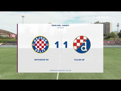 [SAŽETAK] Kadeti: Hajduk - Dinamo 1:1 | 24. kolo Prve HNL za kadete