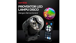Pratinjau video produk TaffLED Lampu Proyektor Disco LED RGB 240V 6W with Remote Control - CY-LV-RG
