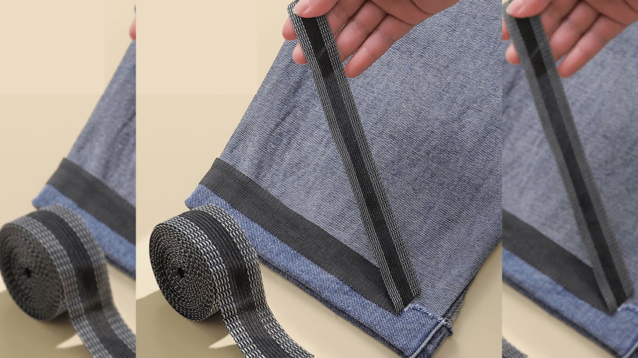 Pratinjau video produk Rhodey Pemendek Celana Self Adhesive Pants Shorten Paste Iron 1M - L-103