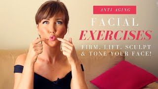 Anti-Aging Face Exercises | Non-Surgical Facelift | Firm Jawline, Lift Cheekbones & Erase Wrinkles!