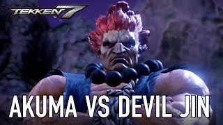 TEKKEN 7 - Akuma VS Devil Jin Gameplay