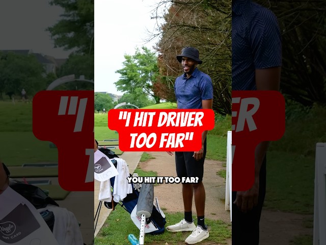 He hits driver TOO FAR for the whole range🤯. #golf #golfswing #divotdudes