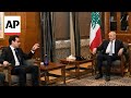 Top French diplomat visits Lebanon to broker a halt to Hezbollah-Israel clashes