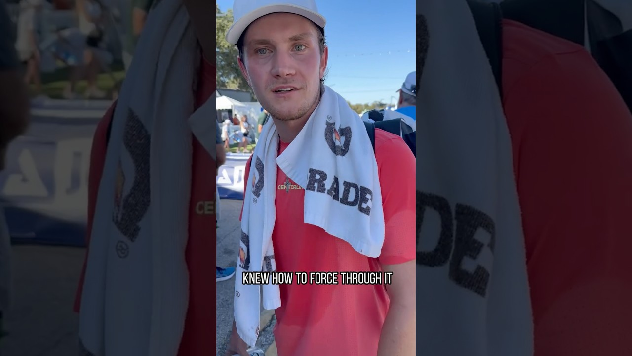 Tom Protzek upsets Jack Sock ๐ฎโ๐จ๐ After match interview ๐ค #pickleball