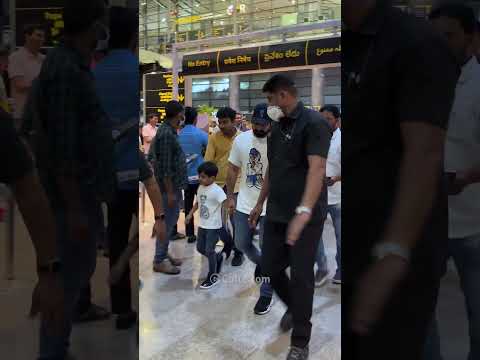 Jr NTR returns from Dubai vacation, spotted at airport