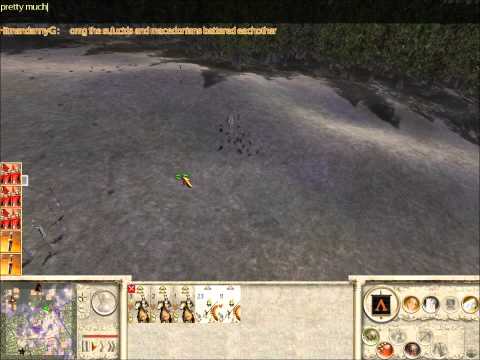 Rome Total War Online Battle #2008: 5 player Free For All (Live-Commentary)