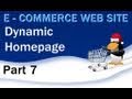  7 E - Commerce Website Tutorial - PHP MySQL Dynamic Home Page