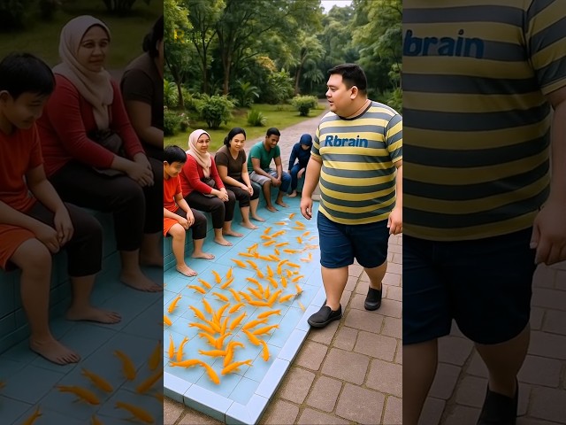 KAKI BAU MASUK KOLAM IKAN🤣