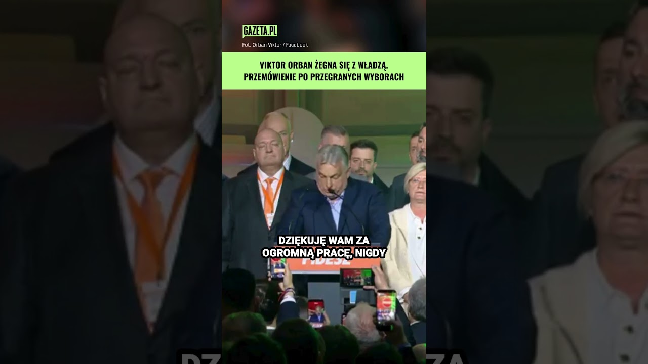Орбан прощается с властью. "Болезненный, но однозначный результат". #shorts