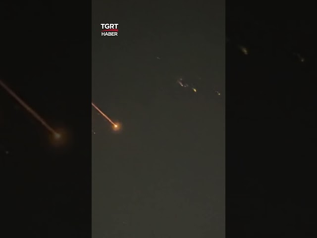 İran'dan Ateşlenen Füzeler Tel Aviv ve Kudüs Semalarında #shorts