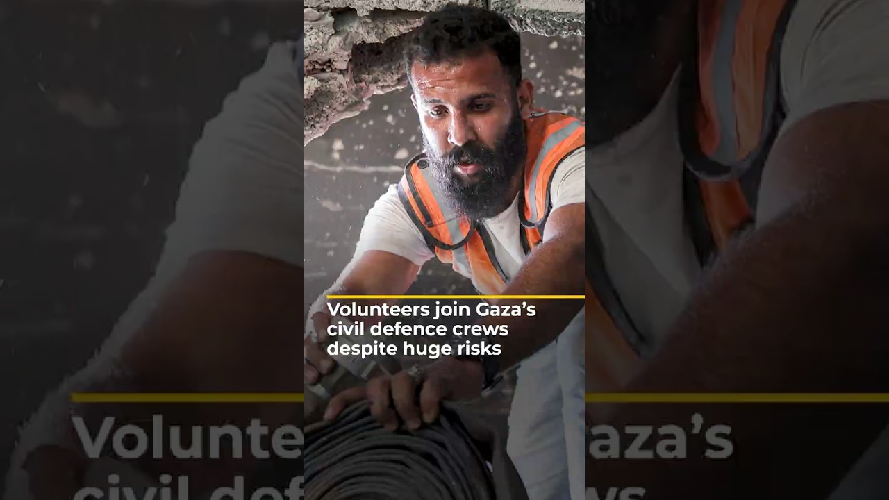 Volunteers join Gaza’s civil defence crews despite huge risks