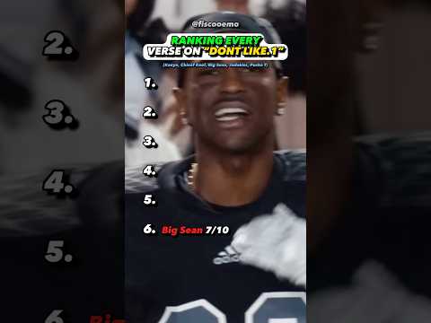 Dont Like.1 Verses ranked #dontlike #kanyewest #chiefkeef