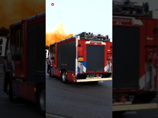 Oranje wolken trekken over Borculo na chemische reactie