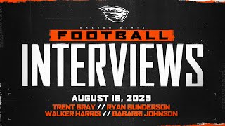 Oregon State Football Interviews: August 16, 2025