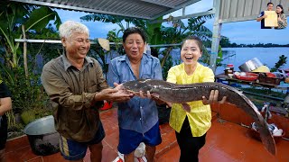 Vườn cây đìa cá Quê Phan Diễm an toàn đổ Dớn gặp Cá khổng lồ ăn toàn món ngon Miền Tây Mùa Nước nổi