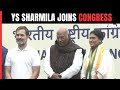 YS Sharmila, Jagan Reddys Sister, Joins Congress Ahead Of 2024 Polls