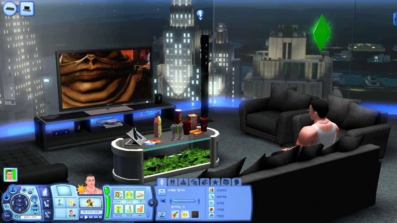 Sims 3 custom TV test - YouTube