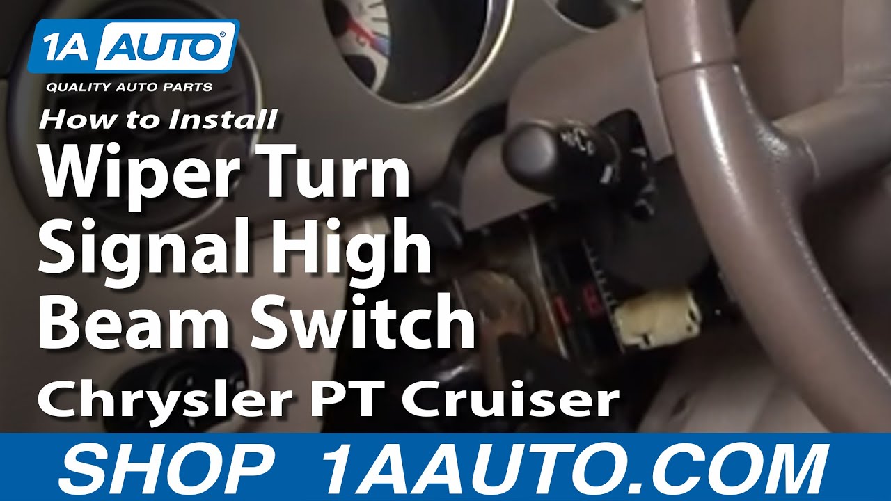 How To Install Replace Wiper Turn Signal High Beam Switch ... wiring diagram 1998 dodge neon r t 