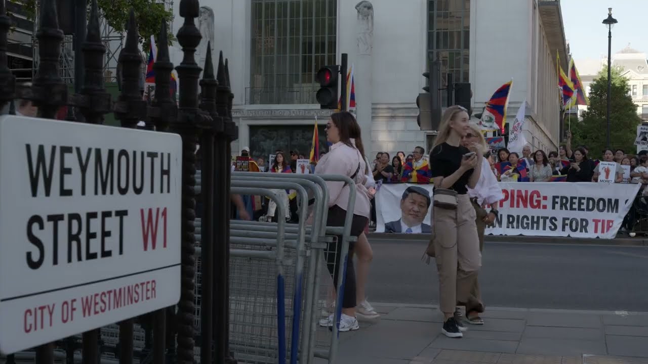 Tibetan Protest / Candlelight Vigil in London | Lodga Rangzen Self-Immolation for Tibet in NY at UN
