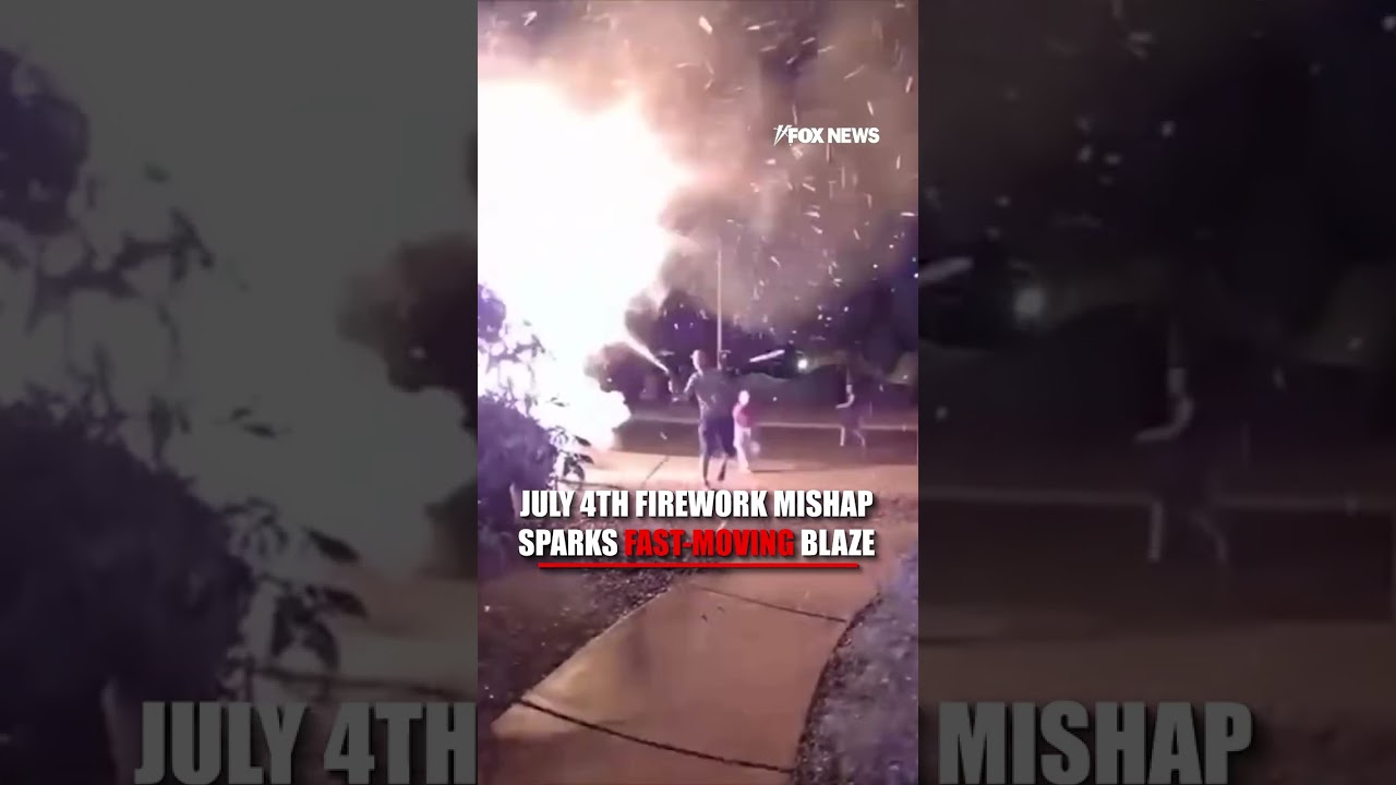 Firework mishap SPARKS fast-moving blaze #shorts #foxnews #news #us