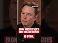 Elon Musk issues bone-chilling warning: ‘Humanity is dying’ #shorts #musk #politics  - 00:35 min - News - Video