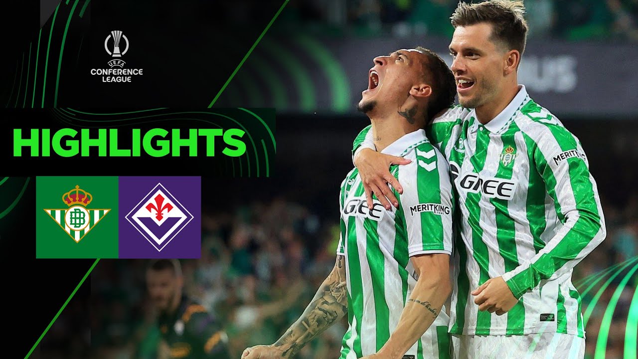 REAL BETIS vs FIORENTINA | Antony lập siêu phẩm cháy lưới De Gea bất lực | UECL 24/25