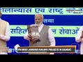 PM Modi Inaugurates, Lays Foundation Stone of Several Railway Projects From Ahmedabad | News9