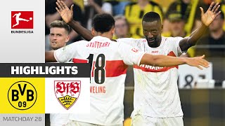 Guirassy Decides Close Match! | Borussia Dortmund — VfB Stuttgart 0-1 | Highlights | Bundesliga