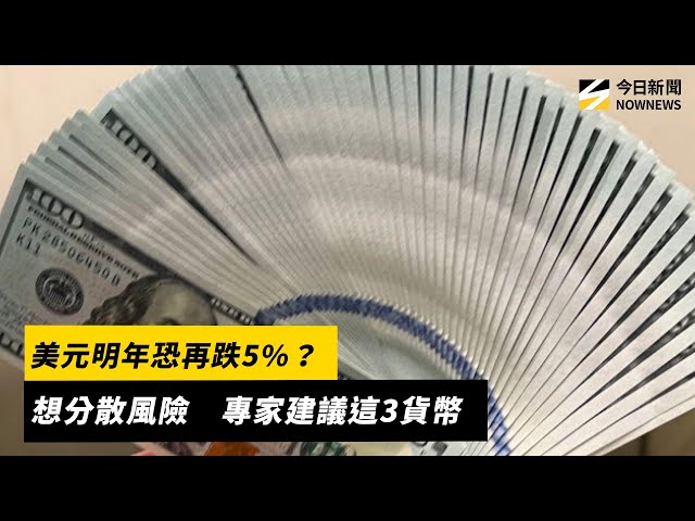 美元恐再跌5%？想分散風險 專家建議3貨幣