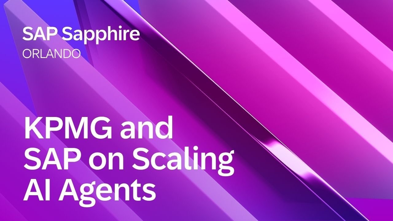 KPMG and SAP on Scaling AI Agents | SAP Sapphire Orlando 2026
