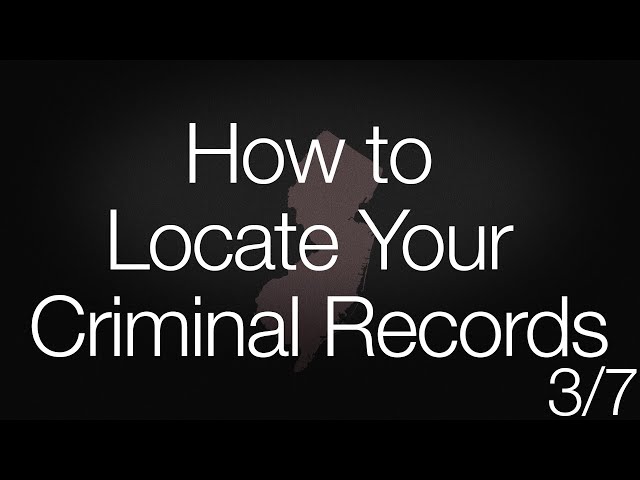 How to Locate Your Criminal Records (3/7) / Subtítulos disponibles en español