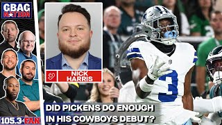Nick Harris On Cowboys/Eagles, CeeDee's Drops, Pickens' Debut & More | GBAG Nation