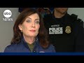 New York Gov. Kathy Hochul press conference on Niagara Falls crossing vehicle explosion