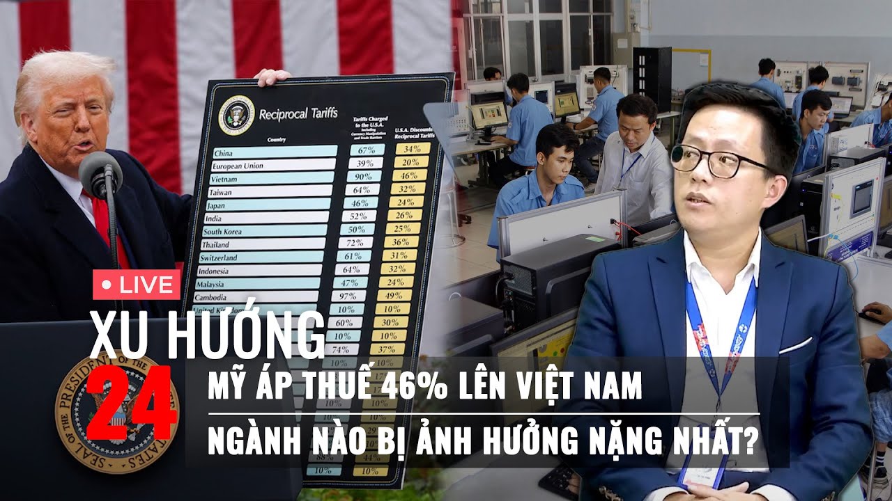 XU HƯỚNG 24 ngày 3/4: Mỹ áp thuế 46% lên Việt Nam - Điều gì đang xảy ra?