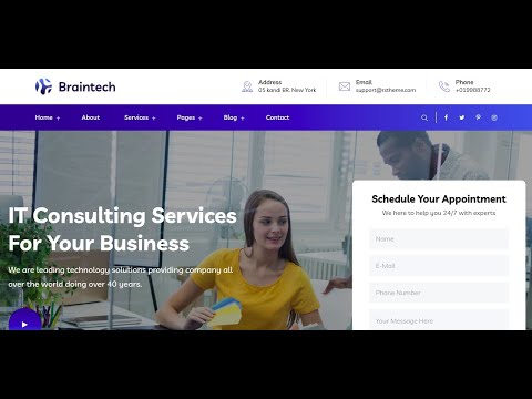 video Braintech – Technology & IT Solutions WordPress Theme