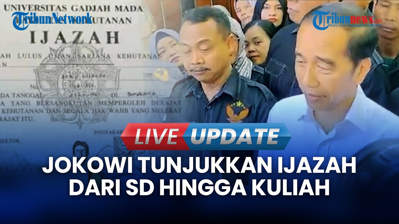 🔴LIVE UPDATE | Jokowi Tunjukkan Ijazah SD Hingga Kuliah ke Wartawan, Massa Tidak Boleh Ikut Lihat
