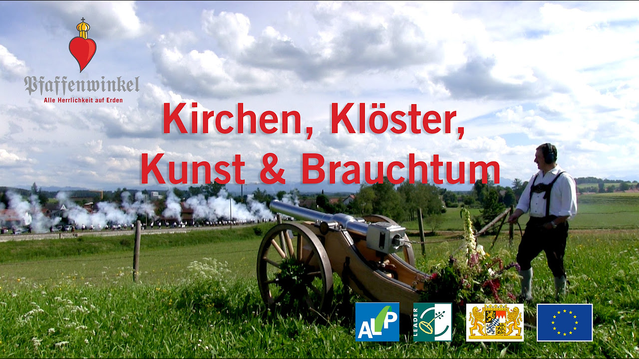 Vorschaubild für das Youtube-Video: Kurzer Film über Brauchtum und die einzigartige Kirchen- und Klosterlandschaft in der Urlaubsregion Pfaffenwinkel.