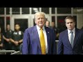 Trump says hes not allowed to testify because of gag order in hush money trial  - 01:27 min - News - Video