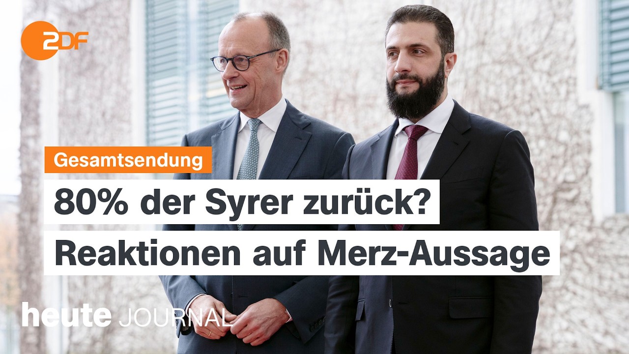 heute journal vom 31.03.2026 Abschiebungen nach Syrien, Pflegeausbildung boomt, Öl- und Gaspreise