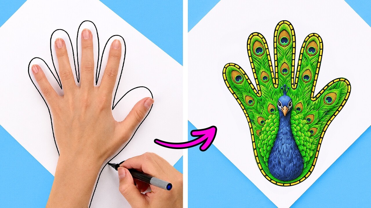 🖐️ Simply the most useful drawing hacks that will elevate your art skills!🐛🖌️