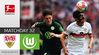 VfB Stuttgart — VfL Wolfsburg 1-1 | Highlights | Matchday 32 – Bundesliga 2021/22