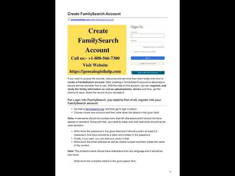 How To Create FamilySearch Account For Free | Quick Start Guide