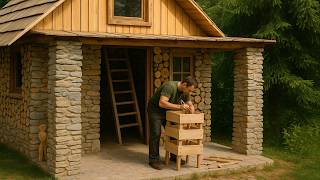 This House I Built in 35 Days. A Warm, Hidden Shelter in the Woods