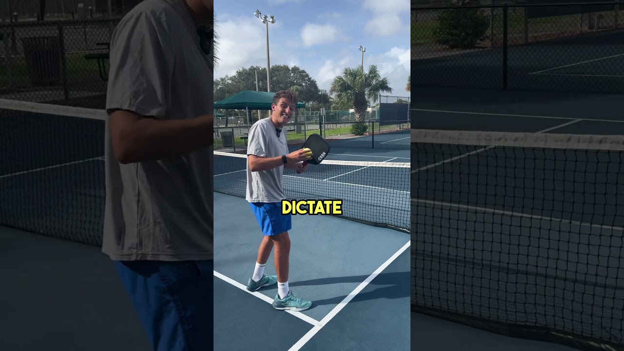 #1 Pickleball Principal - Angles Create Angles 📐📏 #pickleball #pickleballtips #shorts