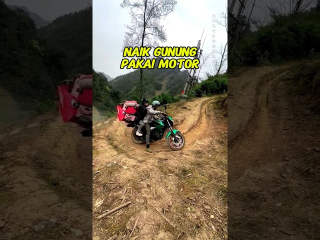 NAIK GUNUNG PAKAI MOTOR #shorts