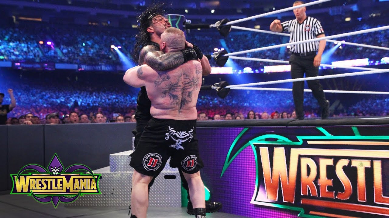 Video: WrestleMania 34: Roman Reigns Vs. Brock Lesnar (WWE Universal ...