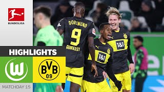 BVB Beats Away Curse! | VfL Wolfsburg — Borussia Dortmund | Highlights | MD 15 – Bundesliga 2024/25