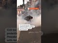 Protesters clash with police in Ecuador  - 00:52 min - News - Video